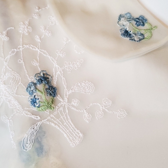 Rare 1950s Harvey Woods Nylon nightgown 2 pcs set - Picture 7 of 15